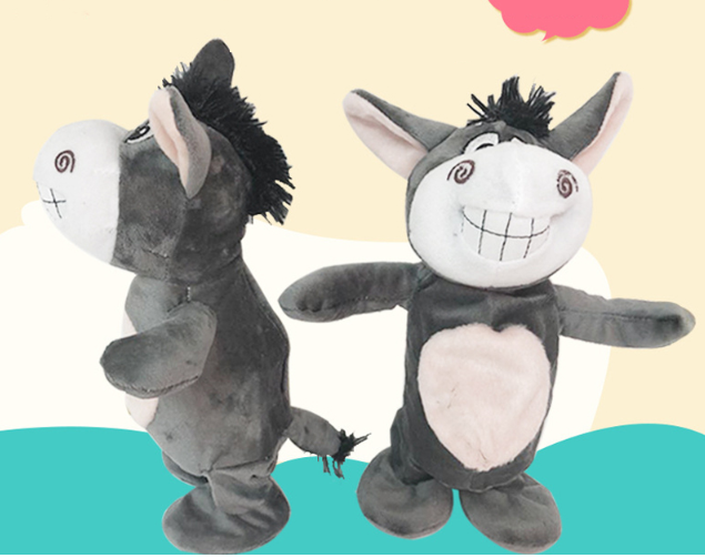 Smart Burro Stuffed Toy Singing Talking Walking Recording for Kids - Minaal store