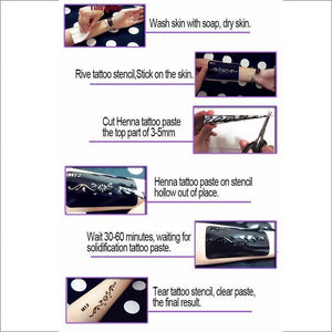 Natural Herbal Temporary Tattoo Kit - Minaal store