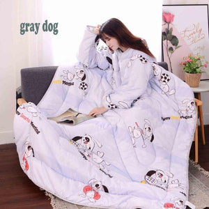 Winter Lazy Quilt with Sleeves - Minaal store